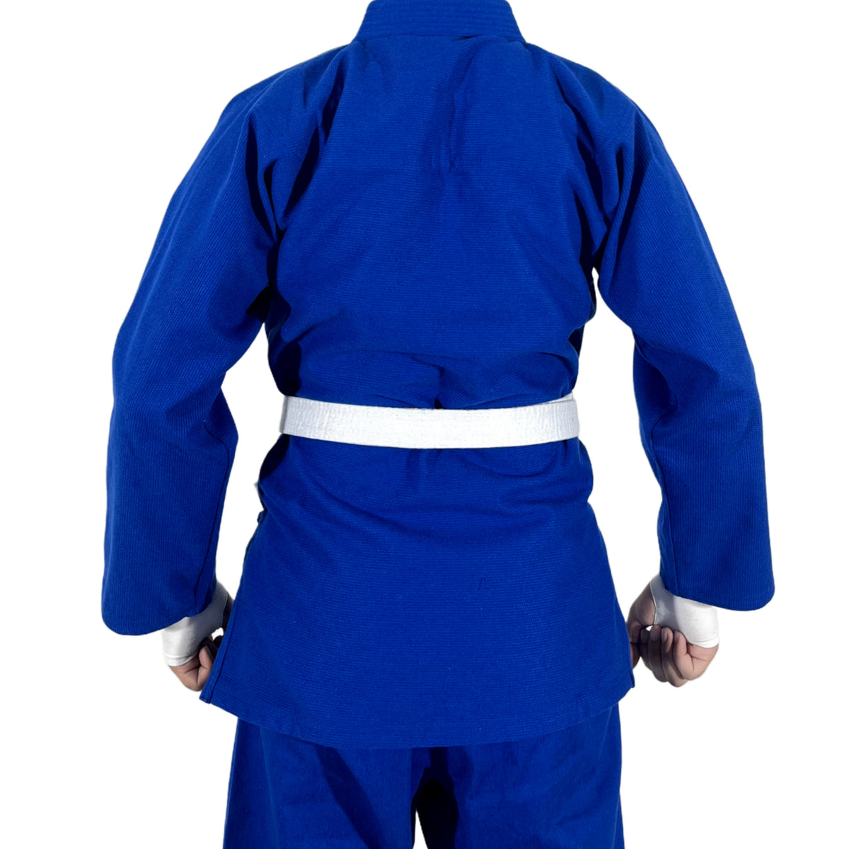 Professional Blue Eco BJJ Gi Uniform - 350 GSM Lightweight Jiu Jitsu Training Suit with White Belt