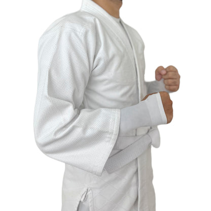 Premium White Judo Gi Uniform - All Round Training Suit with White Belt
