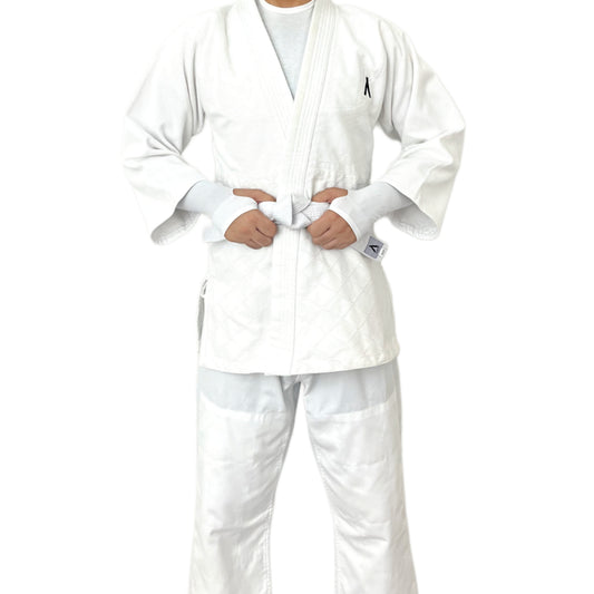 Premium White Judo Gi Uniform - All Round Training Suit with White Belt