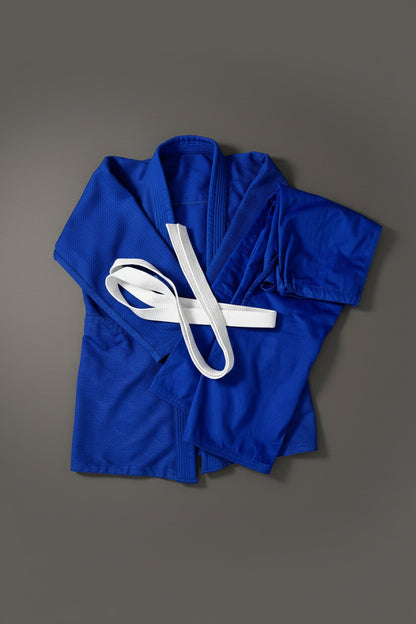 Men’s Blue Judo Suit 450 GSM with Jacket, Trousers and Belt