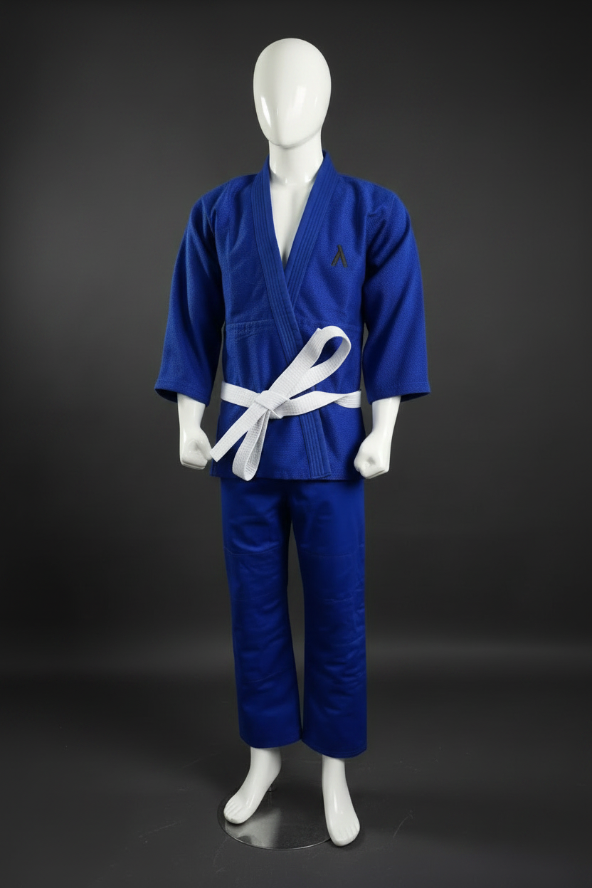 Men’s Blue Judo Suit 450 GSM with Jacket, Trousers and Belt