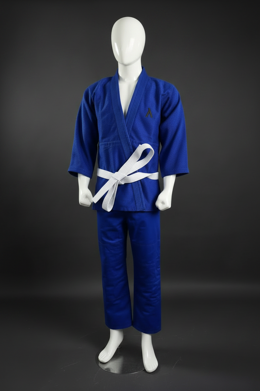 Men’s Blue Judo Suit 450 GSM with Jacket, Trousers and Belt