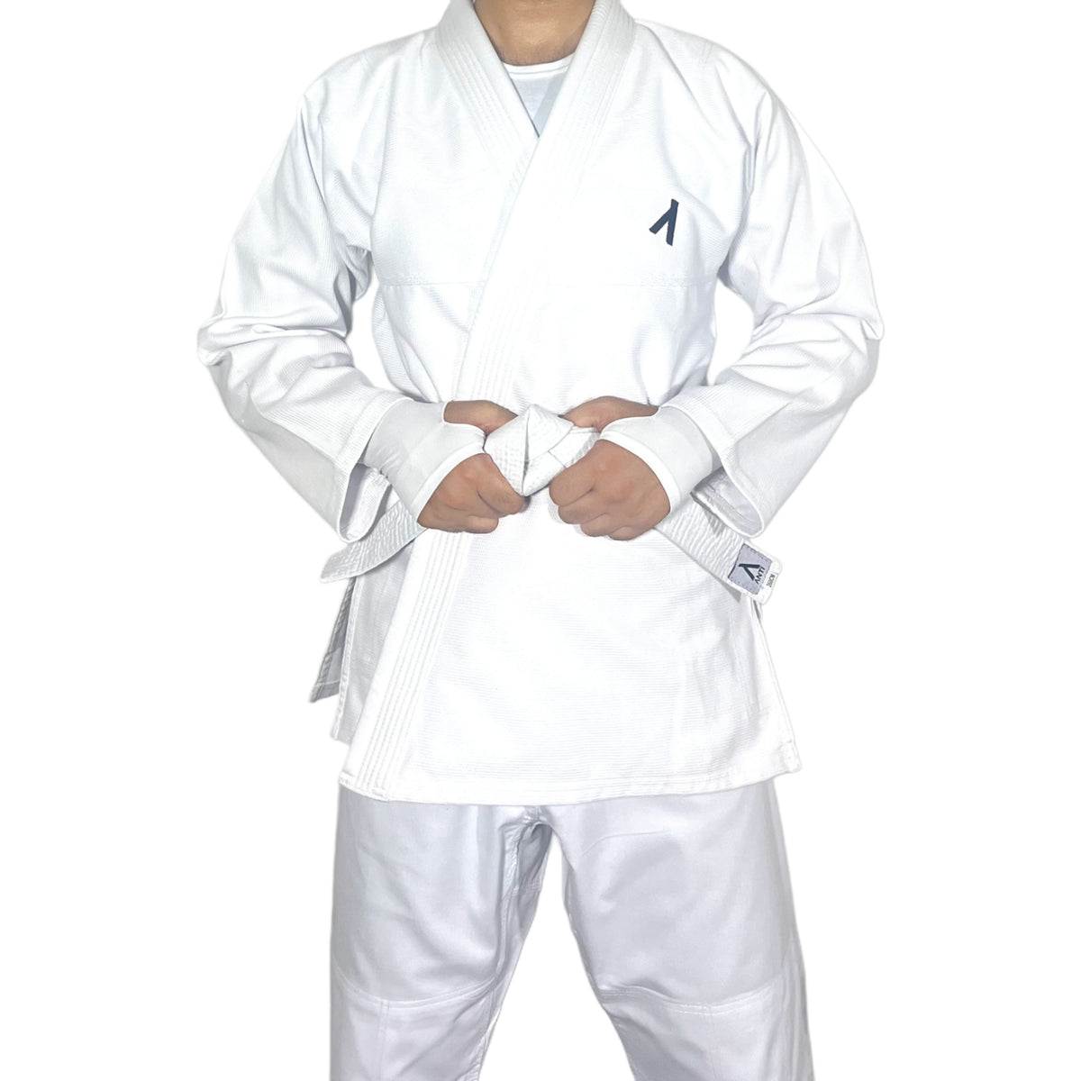 Professional White BJJ Gi Uniform - Lightweight Jiu Jitsu Training Suit with White Belt