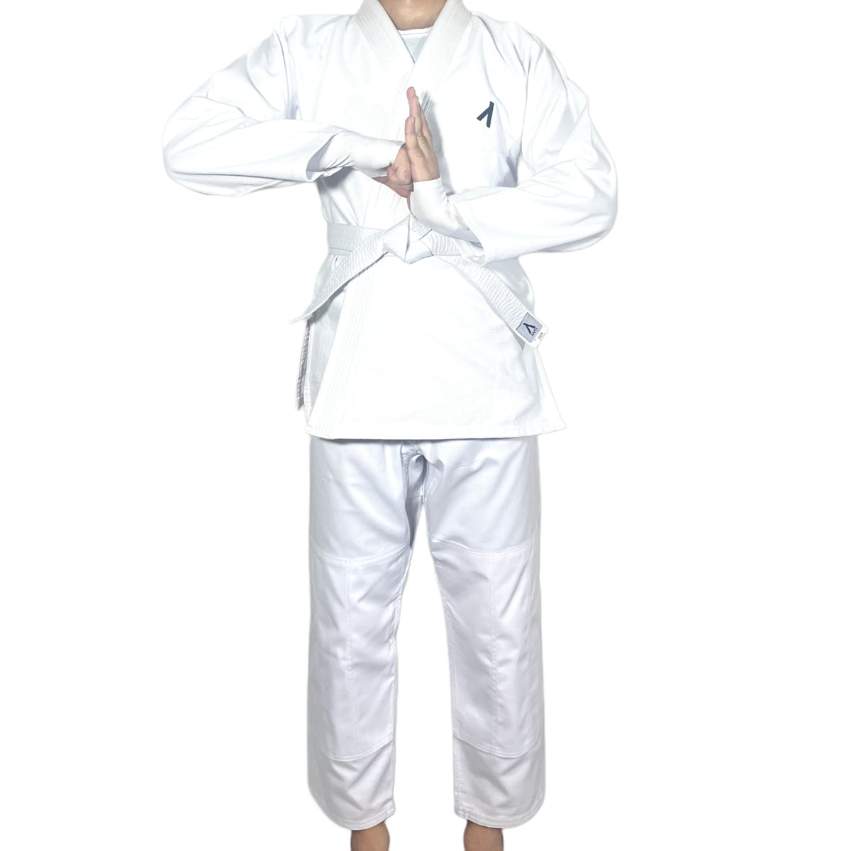 Professional White BJJ Gi Uniform - Lightweight Jiu Jitsu Training Suit with White Belt