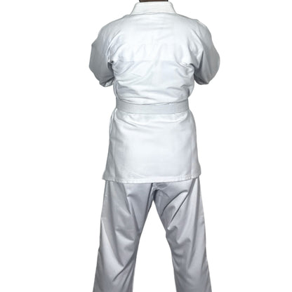 Professional White BJJ Gi Uniform - Lightweight Jiu Jitsu Training Suit with White Belt